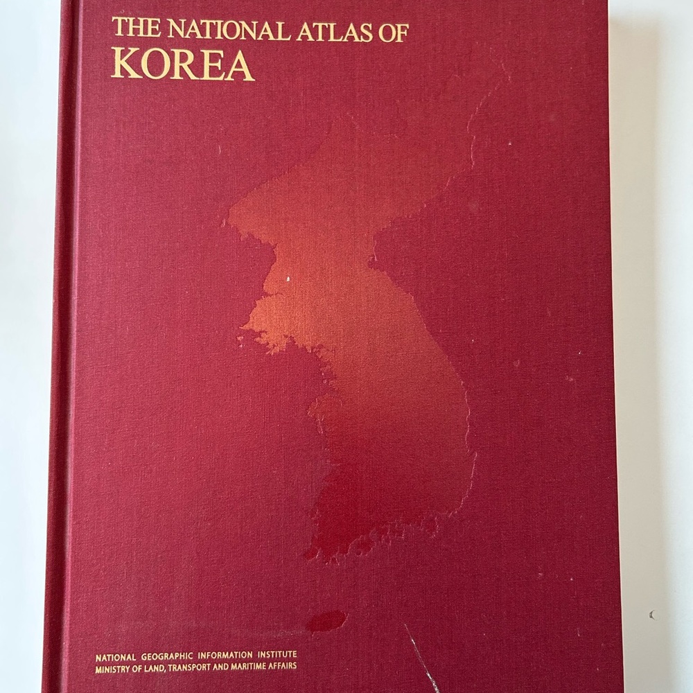 The National Atlas of Korea Hardcover Book